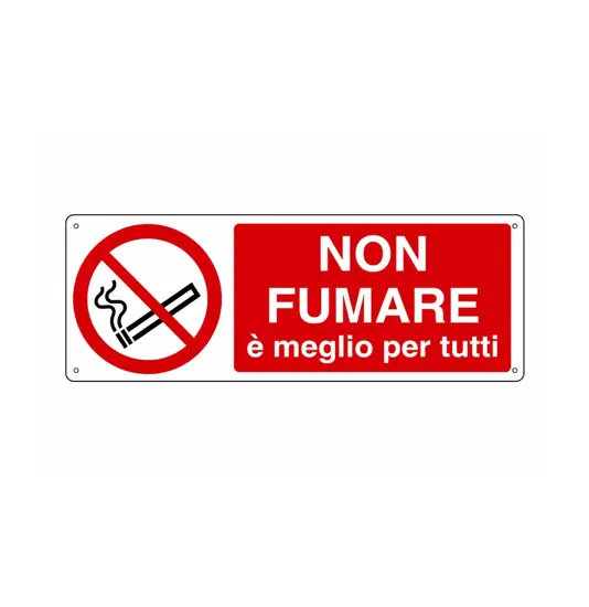 Cartello  non fumare è meglio per tutti