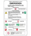 Cartello 'norme di comportamento in caso di emergenza'