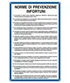 Cartello 'norme di prevenzione infortuni'
