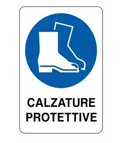 Cartello obbligo  calzature protettive