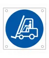 Cartello obbligo carrello elevatore