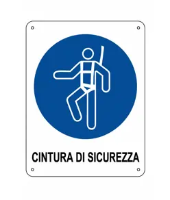 Cartello obbligo  contura di sicurezza