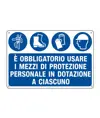 Cartello obbligo dispositivi di protezione individuale
