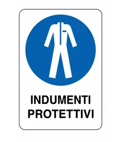Cartello obbligo  indumenti protettivi