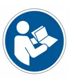 Cartello obbligo  leggere le istruzioni