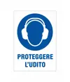 Cartello obbligo  proteggere l'udito
