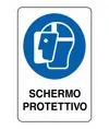 Cartello obbligo  schermo protettivo
