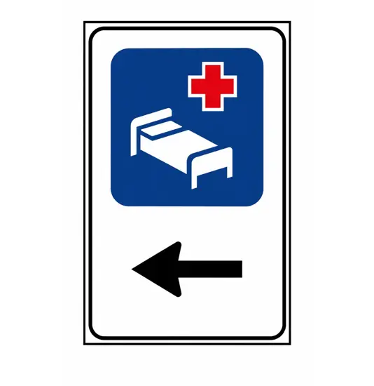 Cartello ospedale 60x90