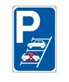 Cartello 'parcheggiare in retromarcia'