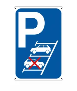 Cartello 'parcheggiare in retromarcia'
