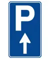 Cartello parcheggio avanti  60x90 cm