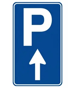 Cartello parcheggio avanti  60x90 cm