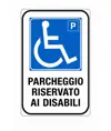 Cartello 'parcheggio riservato ai disabili'
