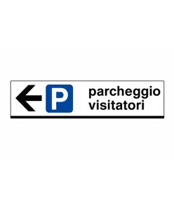Cartello 'parcheggio visitatori'