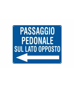 Cartello passaggio pedonale per cantieri temporanei