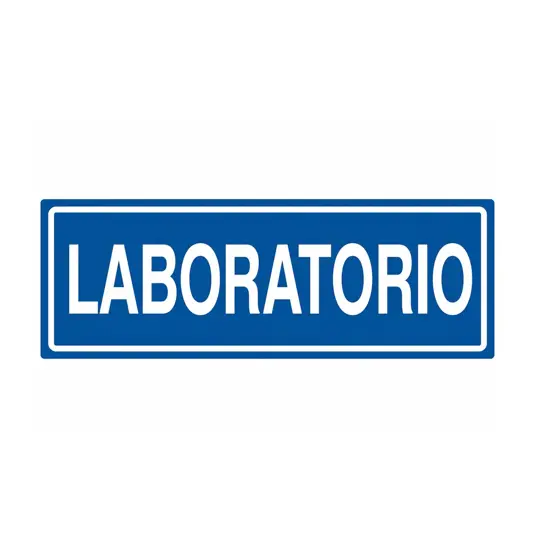 Cartello per interni aziendale 'laboratorio'