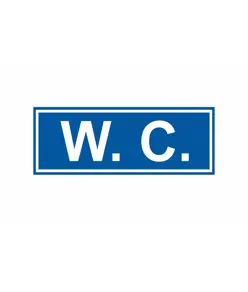 Cartello per interni aziendale 'W.C.'