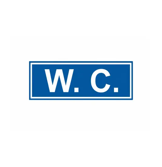 Cartello per interni aziendale 'W.C.'