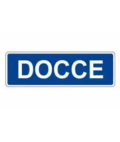 Cartello per interni 'docce'