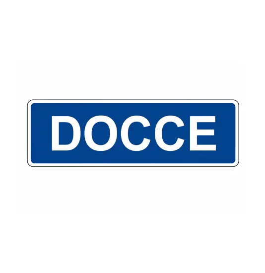 Cartello per interni 'docce'