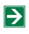 Cartello per interni 'freccia di direzione verde'