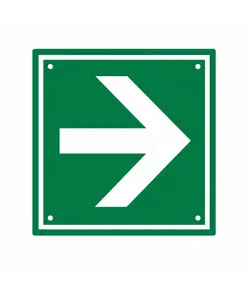 Cartello per interni 'freccia di direzione verde'