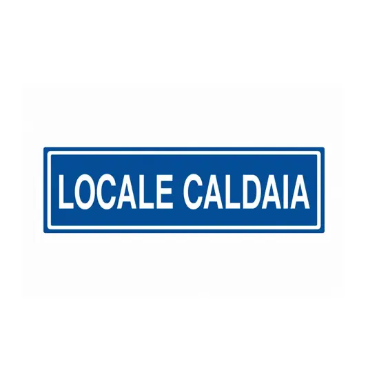 Cartello per interni 'locale caldaia'