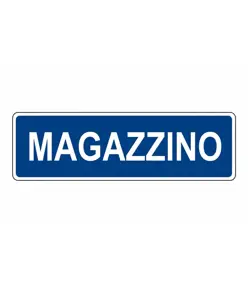 Cartello per interni 'magazzino'