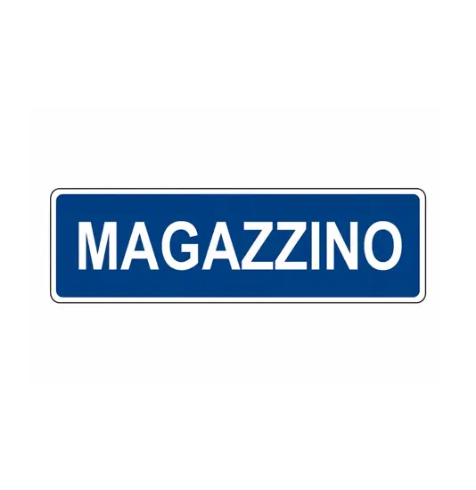 Cartello per interni 'magazzino'