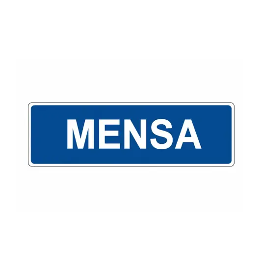 Cartello per interni 'mensa'
