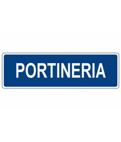 Cartello per interni 'portineria'