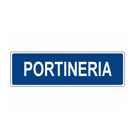 Cartello per interni 'portineria'