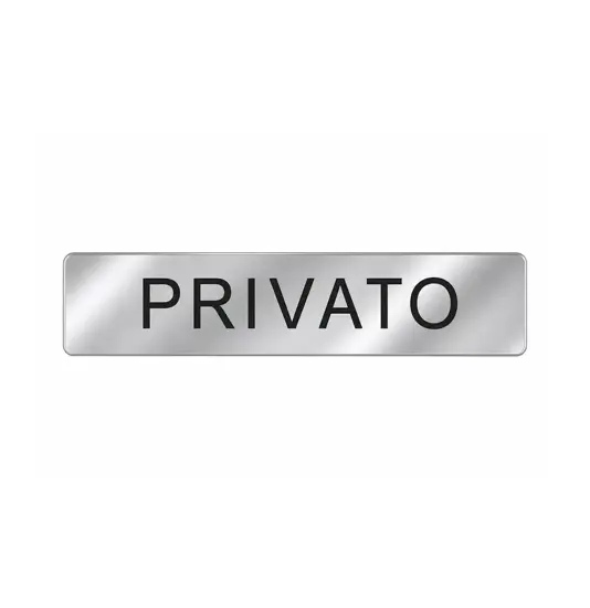 Cartello per interni 'privato'  EasyFix