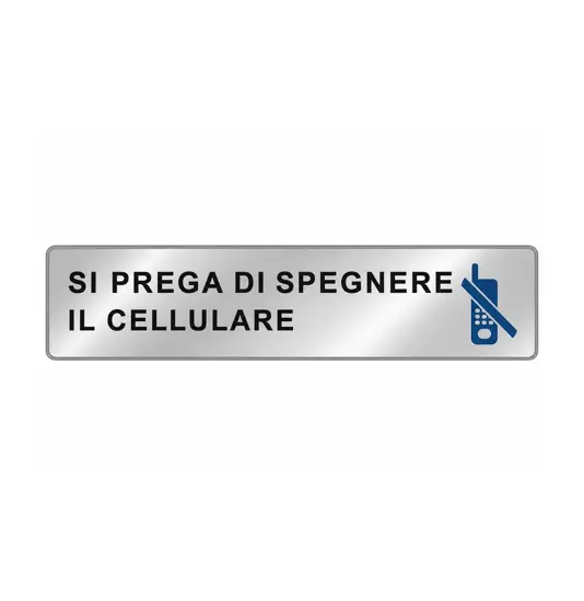 Cartello per interni 'si prega di spegnere il cellulare'  EasyFix