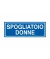 Cartello per interni 'spogliatoio donne'