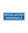 Cartello per interni 'spogliatoio personale'