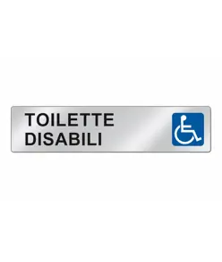 Cartello per interni 'toilette disabili'  EasyFix