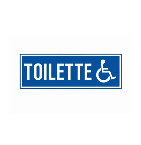 Cartello per interni 'toilette disabili'