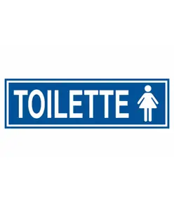 Cartello per interni 'toilette donna'