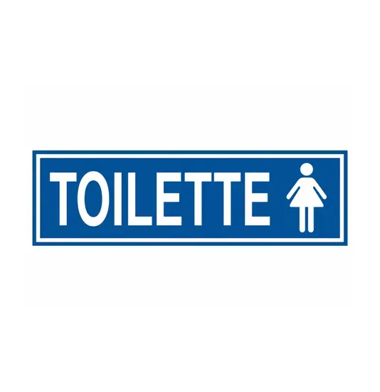 Cartello per interni 'toilette donna'