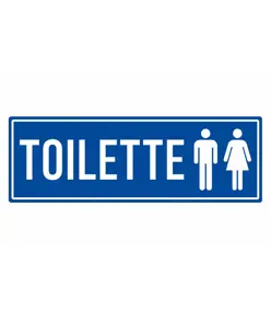Cartello per interni 'toilette uomini e donne'
