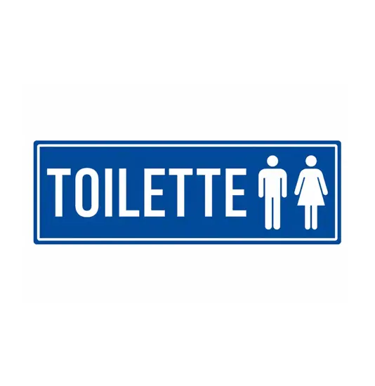 Cartello per interni 'toilette uomini e donne'