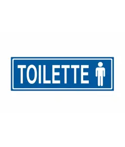 Cartello per interni 'toilette uomo'