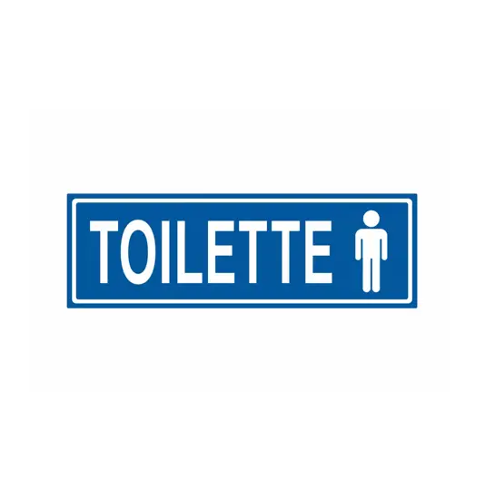 Cartello per interni 'toilette uomo'