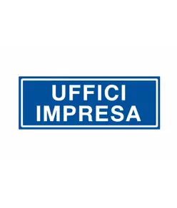Cartello per interni 'uffici impresa'