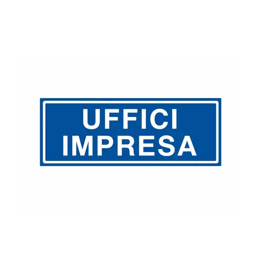 Cartello per interni 'uffici impresa'