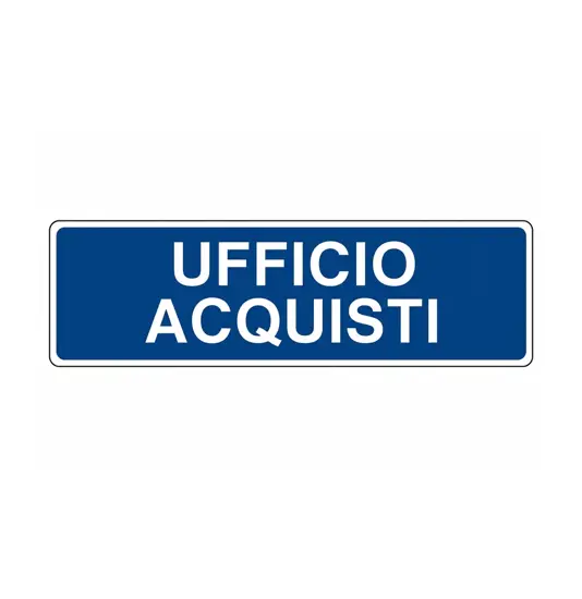 Cartello per interni 'ufficio acquisti'