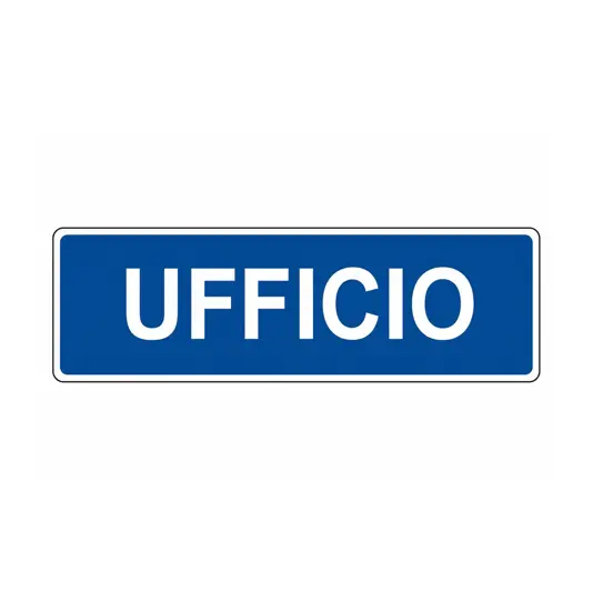 Cartello per interni 'ufficio'