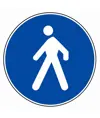 Cartello percorso pedonale