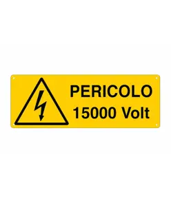 etichette adesive pericolo 15000 Volt'